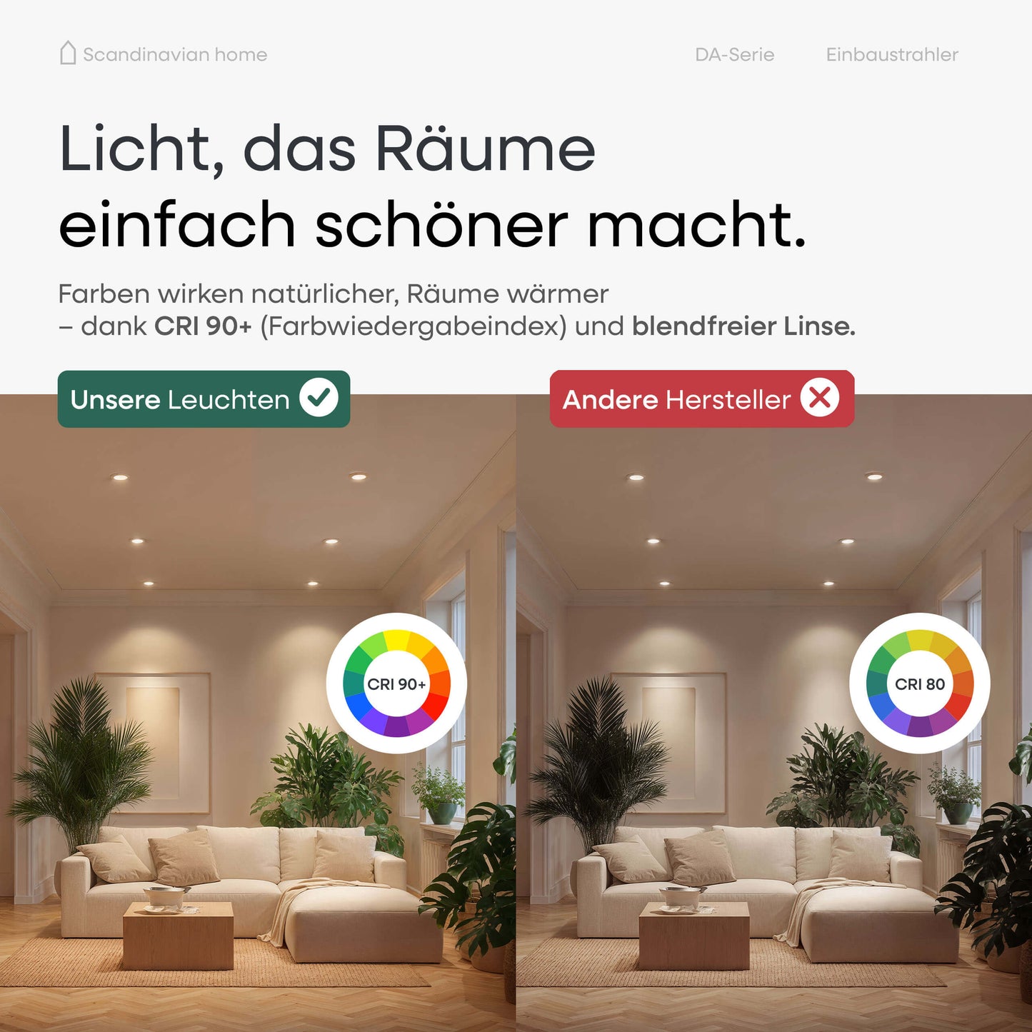 LED Einbaustrahler Dimmbar Schwenkbar Weiß-Matt I DB-Serie