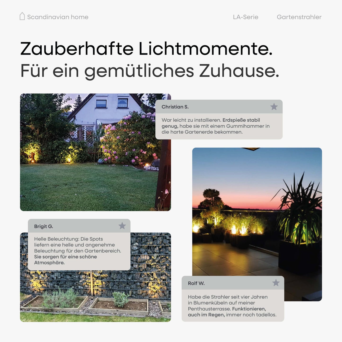 Verlängerungskabel für LED Gartenstrahler I LA-Serie
