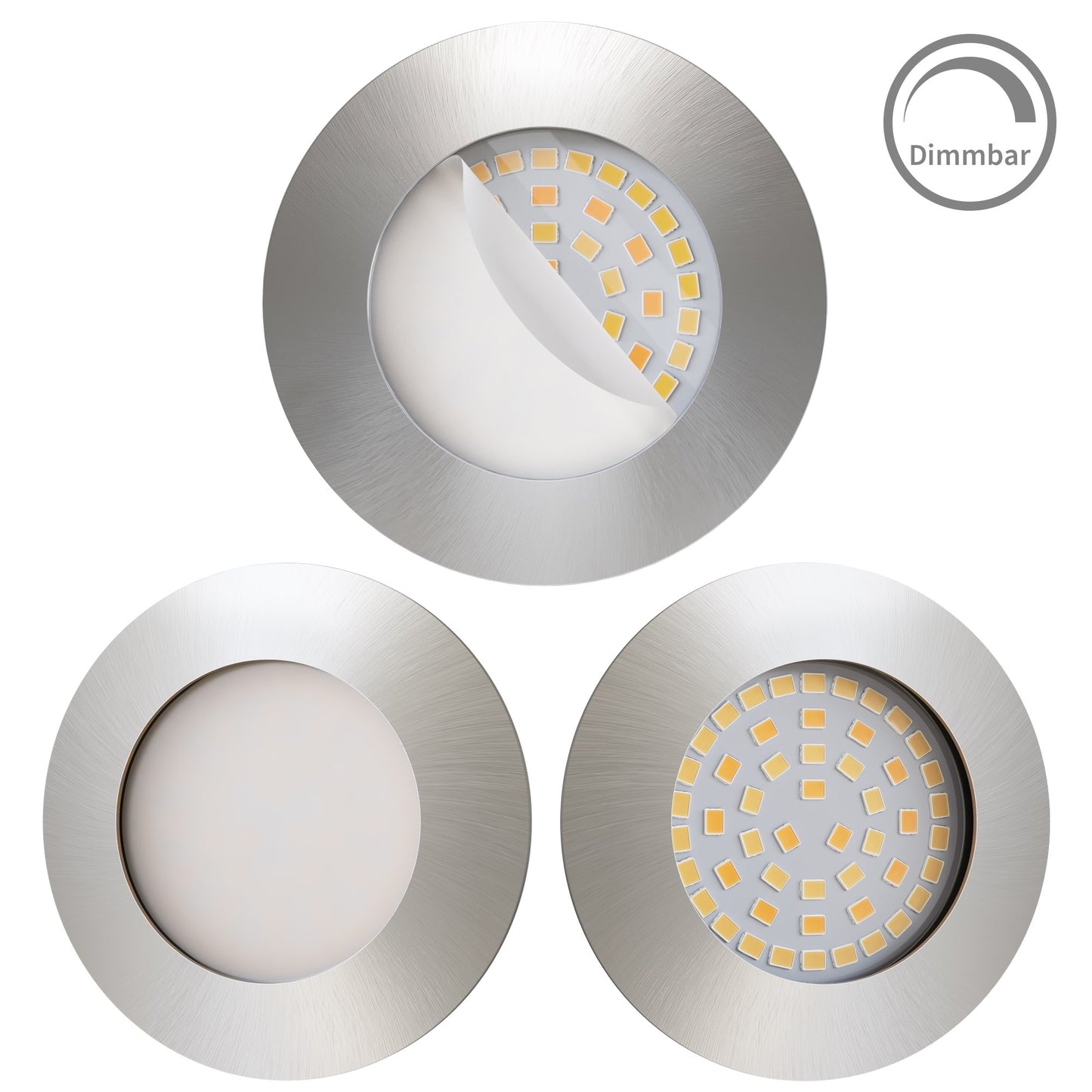 LED Einbaustrahler Dimmbar (WarmDim) Edelstahldesign I DN-Serie