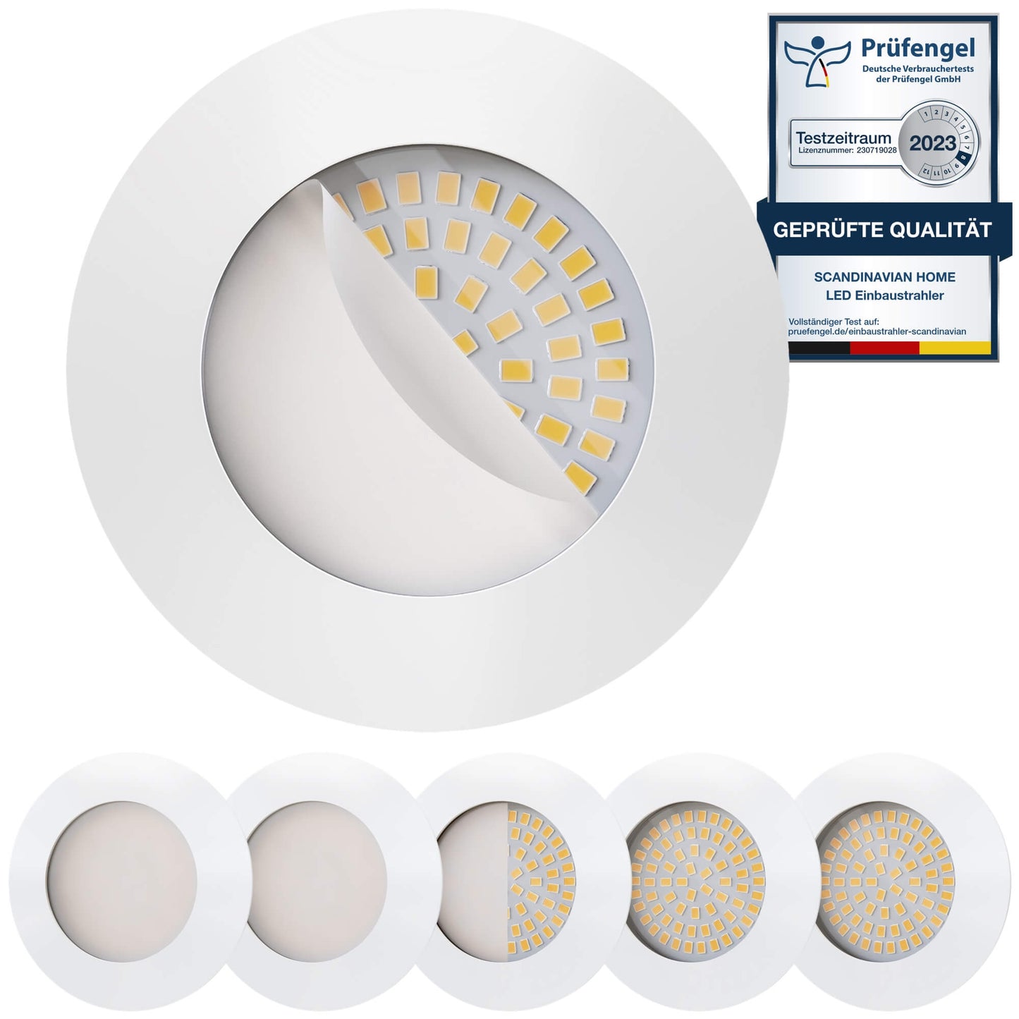 LED Einbaustrahler Weiß-Matt I NN-Serie