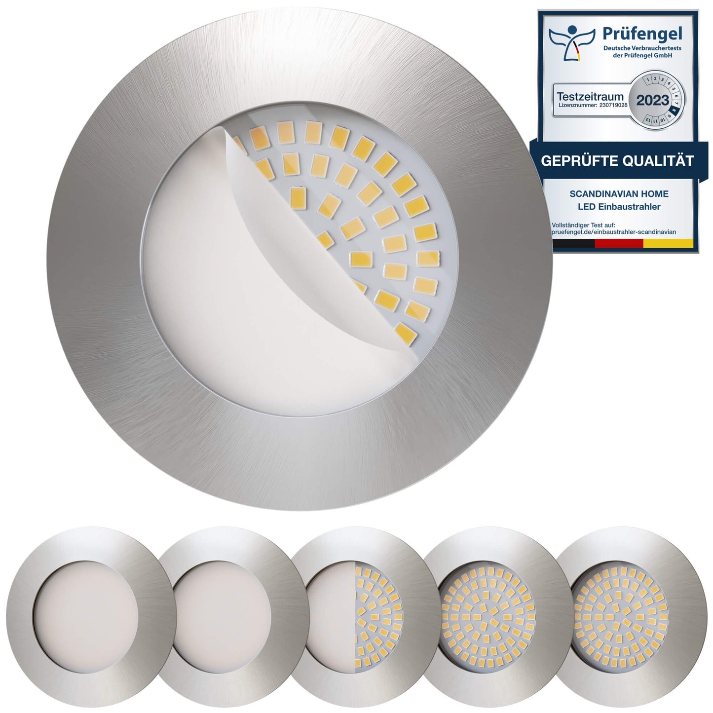 LED Einbaustrahler Edelstahldesign I NN-Serie