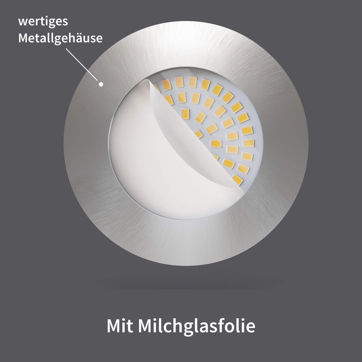 LED Einbaustrahler Edelstahldesign I NN-Serie