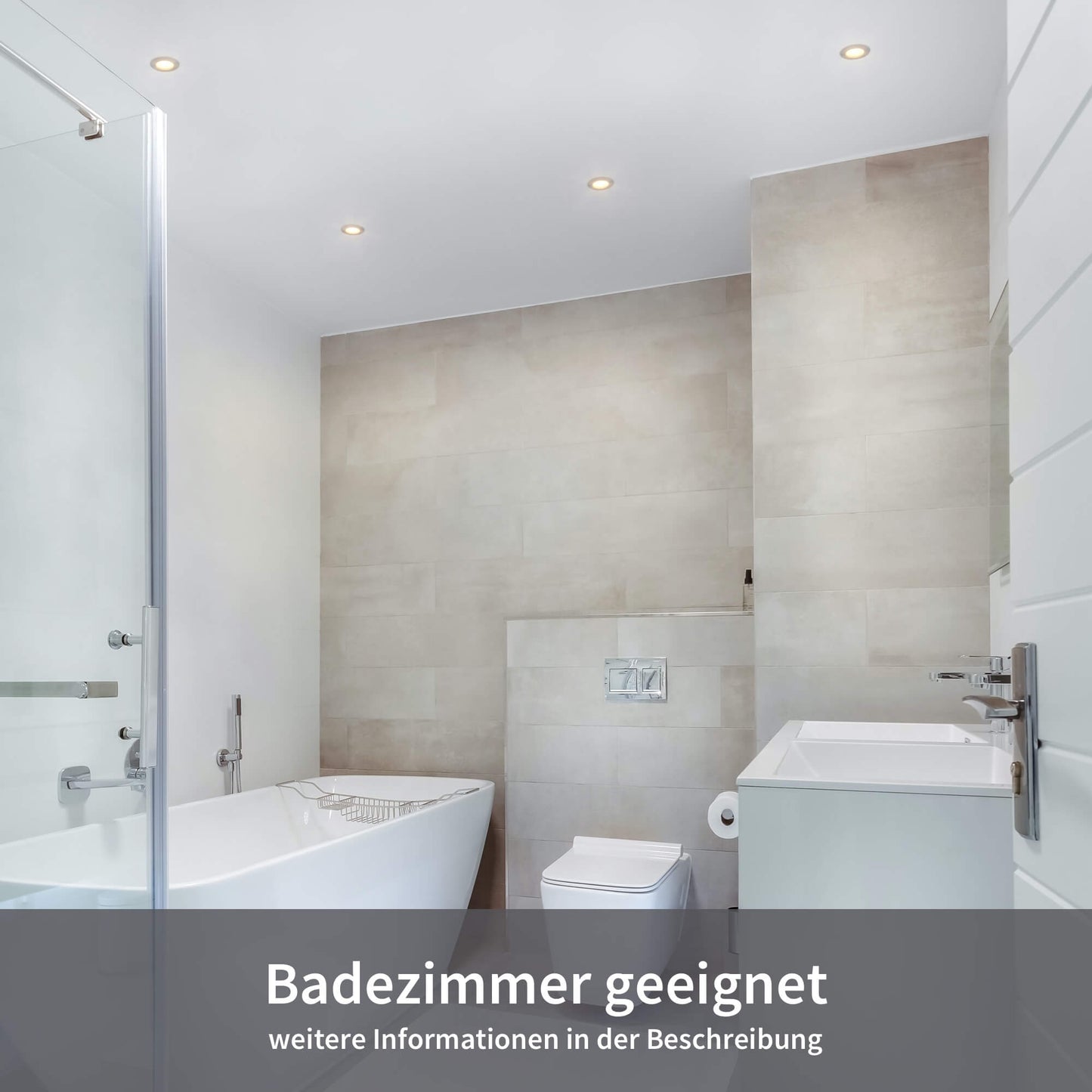 LED Einbaustrahler Dimmbar (WarmDim) Edelstahldesign I DN-Serie