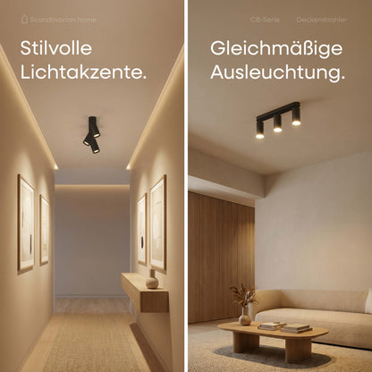 Deckenstrahler Schwenkbar Schwarz I CB-Serie