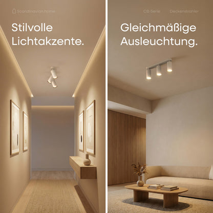 Deckenstrahler Schwenkbar Weiß I CB-Serie