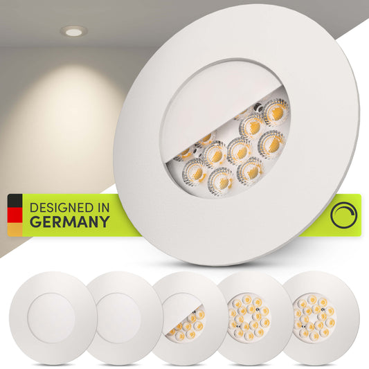 LED Einbaustrahler Dimmbar Weiß-Matt I DA-Serie