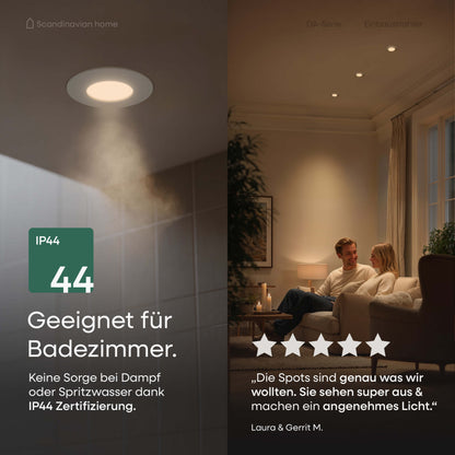LED Einbaustrahler Dimmbar Weiß-Matt I DA-Serie