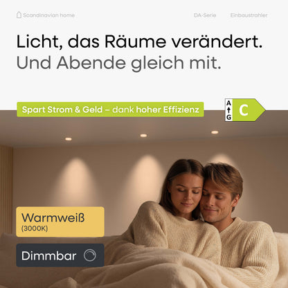 LED Einbaustrahler Dimmbar Aluminium I DA-Serie