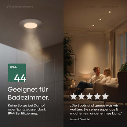 LED Einbaustrahler Dimmbar & Farbtemperatur einstellbar Aluminium I DA-Serie