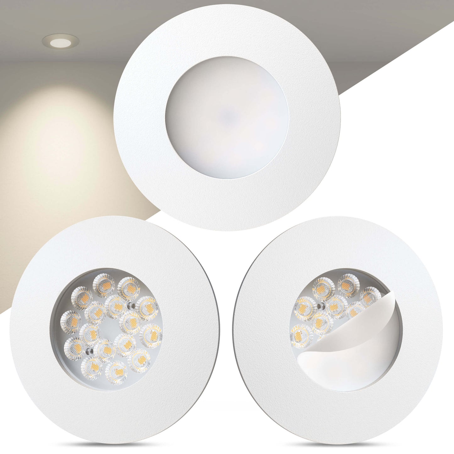 LED Einbaustrahler Dimmbar Weiß-Matt I DA-Serie