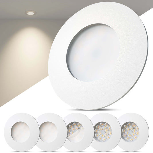 LED Einbaustrahler Dimmbar Weiß-Matt I DA-Serie