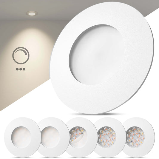 LED Einbaustrahler Dimmbar & Farbtemperatur einstellbar Weiß-Matt I DA-Serie