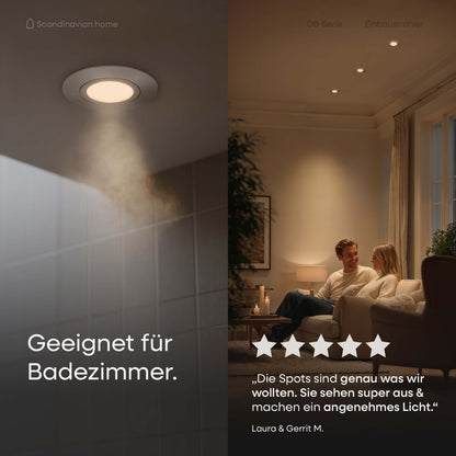 LED Einbaustrahler Dimmbar & Farbtemperatur einstellbar Schwenkbar Aluminium I DB-Serie