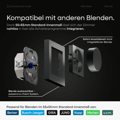 Dimmer Anthrazit-Matt I EDA-Serie