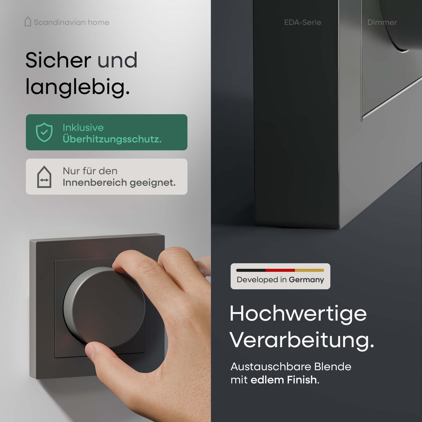 Dimmer Anthrazit-Matt I EDA-Serie