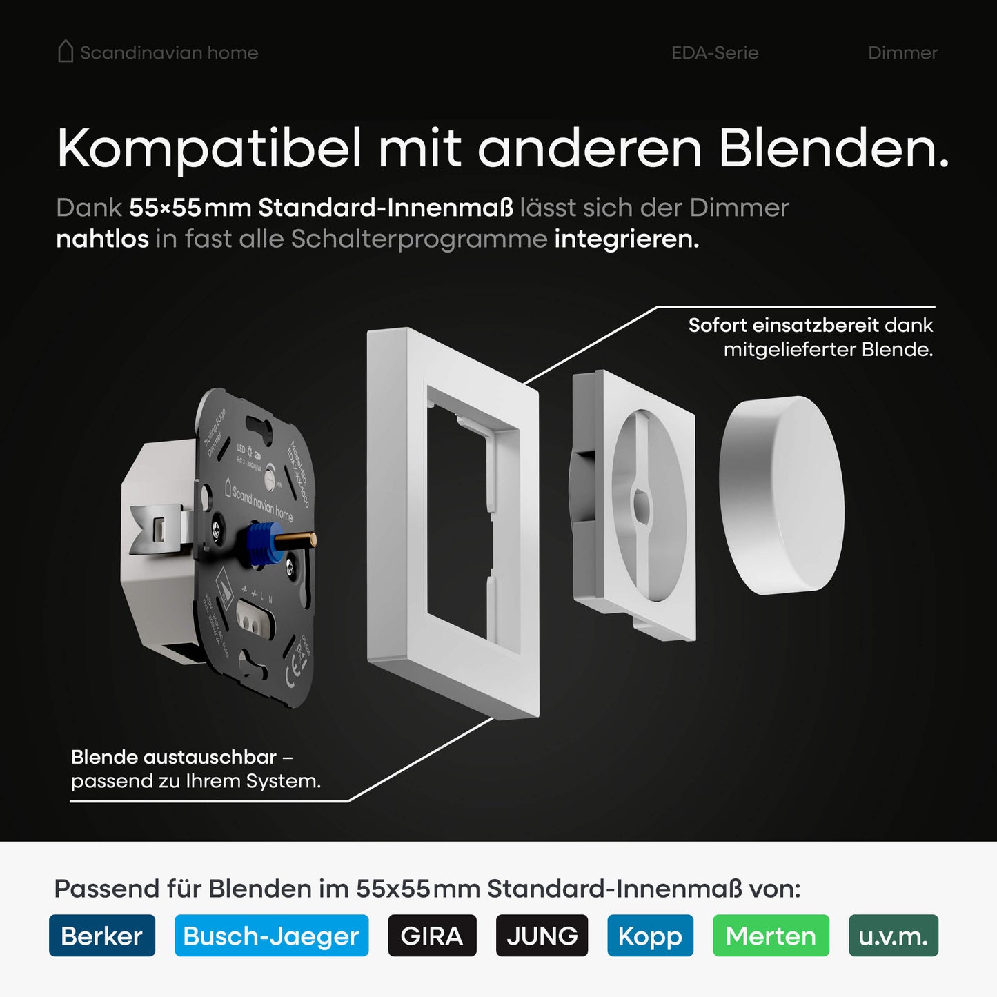 Dimmer Weiß-Glänzend I EDA-Serie