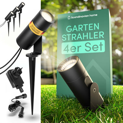 LED Gartenstrahler Schwarz I LA-Serie