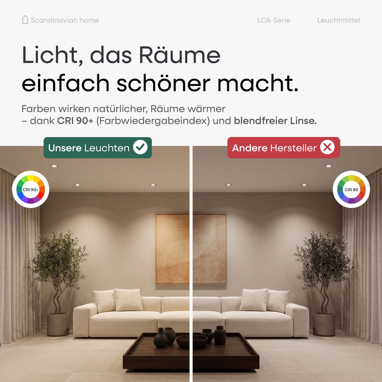 LED Leuchtmittel Dimmbar & Farbtemperatur einstellbar I LCA-Serie