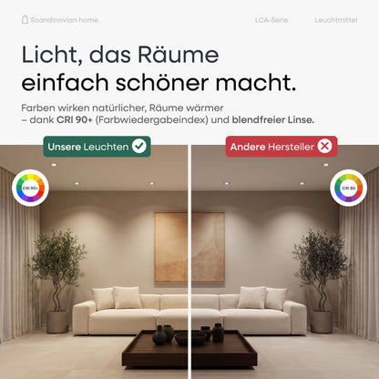 LED Leuchtmittel Dimmbar & Farbtemperatur einstellbar I LCA-Serie