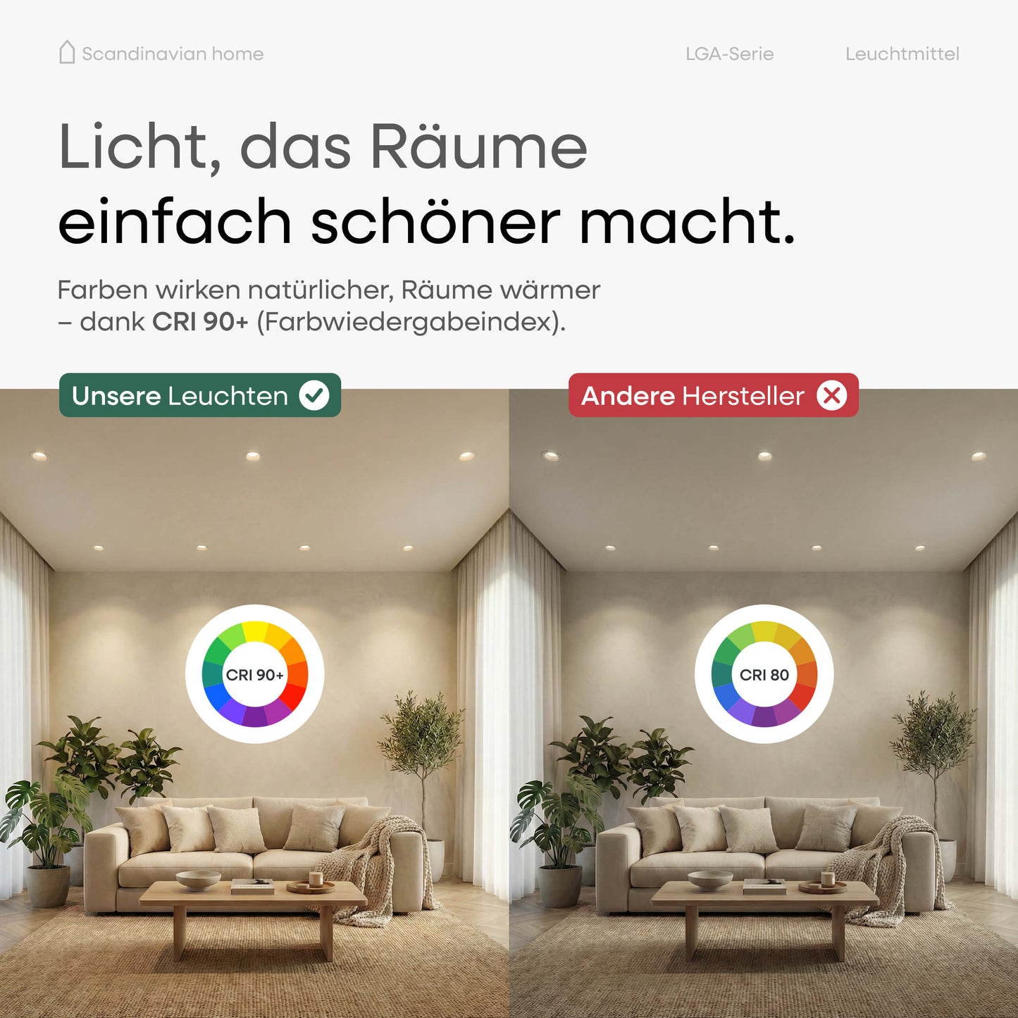 LED GU10 Leuchtmittel Dimmbar I LGA-Serie