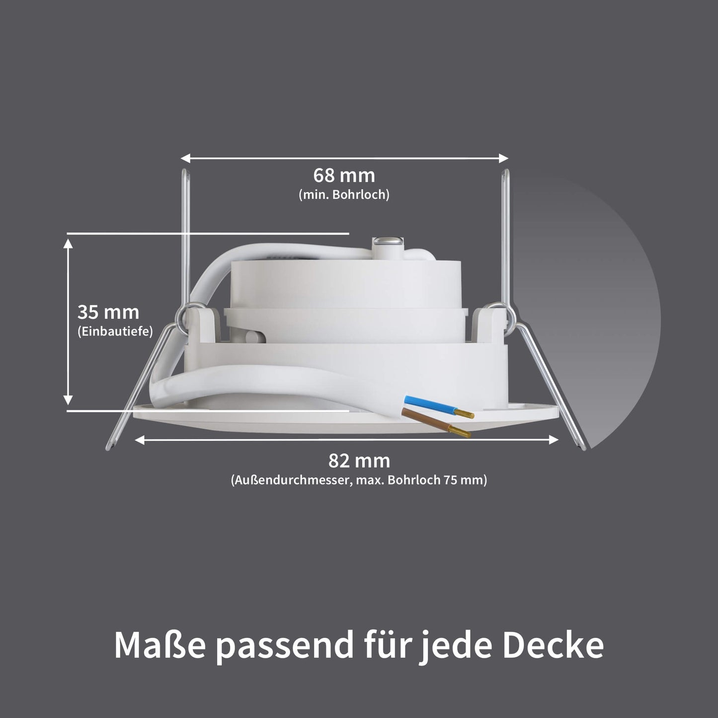 LED Spot Dimmbar Schwenkbar Weiß-Matt I DT-Serie