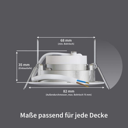 LED Spot Dimmbar Schwenkbar Edelstahldesign I DT-Serie