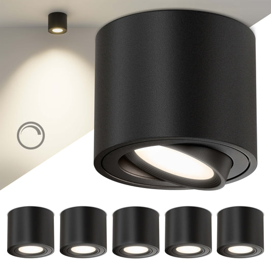 LED Aufbauspot Dimmbar Schwarz I SA-Serie