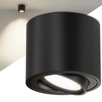 LED Aufbauspot Dimmbar Schwarz I SA-Serie