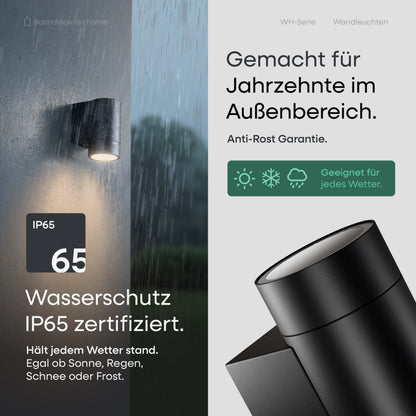 LED Wandleuchte Schwarz I WH-Serie