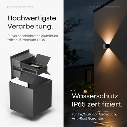 LED Wandleuchte Anthrazit I WO-Serie