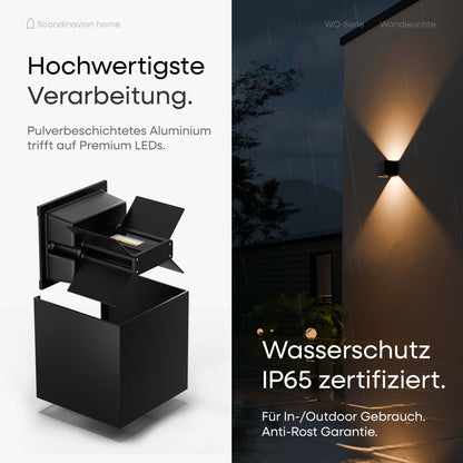 LED Wandleuchte Schwarz I WO-Serie