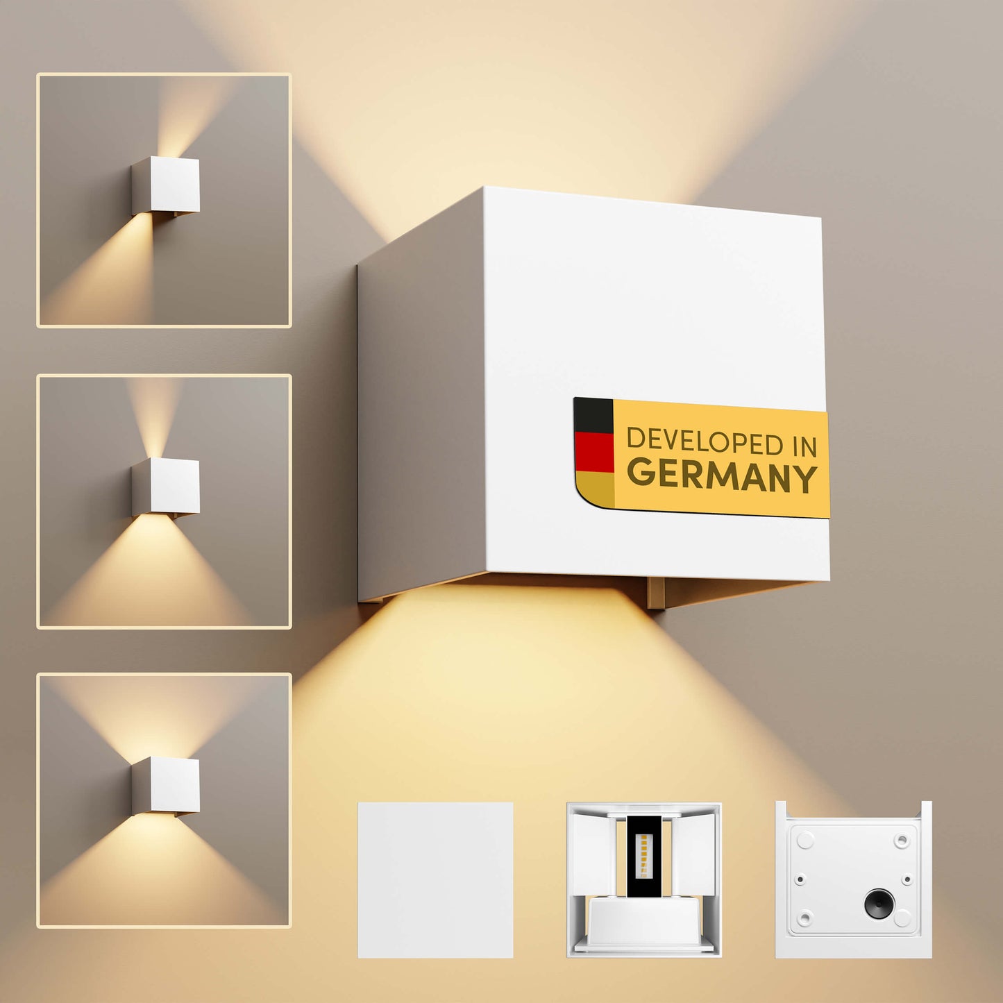 LED Wandleuchte Weiß I WO-Serie