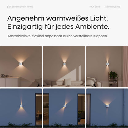 LED Wandleuchte Weiß I WO-Serie