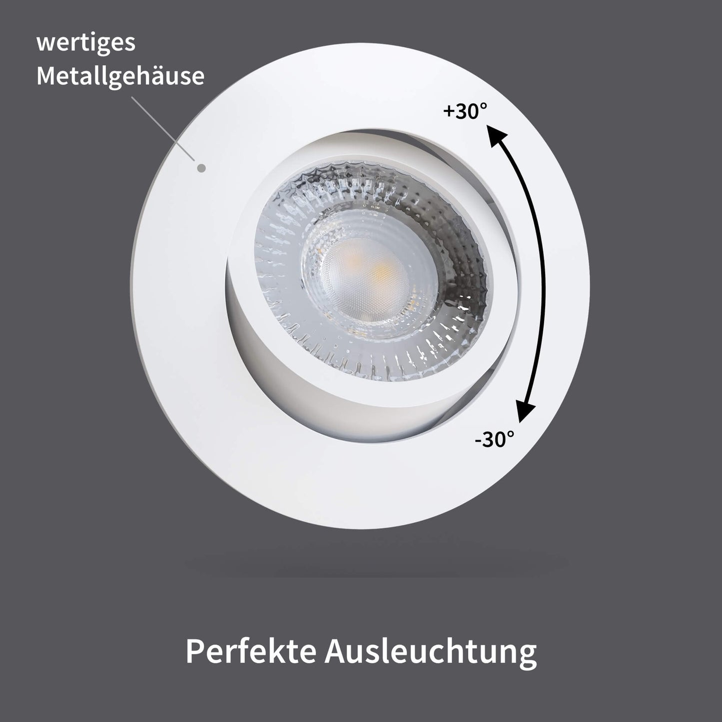 LED Spot Schwenkbar Weiß-Matt I NT-Serie