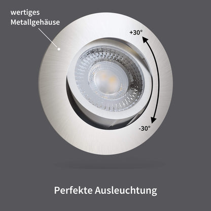 LED Spot Schwenkbar Edelstahldesign I NT-Serie